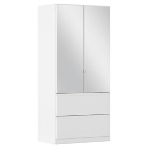 KAST MET KLASSIEKE DEUREN, wit