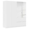 KAST MET KLASSIEKE DEUREN, wit