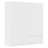 KAST MET KLASSIEKE DEUREN, wit