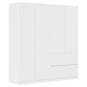 KAST MET KLASSIEKE DEUREN, wit