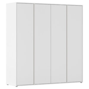 KAST MET KLASSIEKE DEUREN, wit