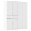 KAST MET KLASSIEKE DEUREN, wit