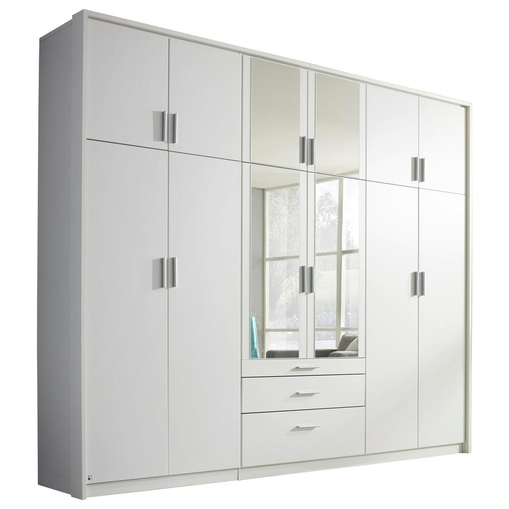 KAST MET KLASSIEKE DEUREN, transparant, wit