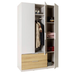 KAST MET KLASSIEKE DEUREN, eiken, kamir