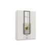 KAST MET KLASSIEKE DEUREN, grafietkleur, wit