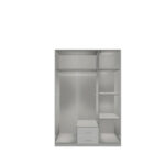 KAST MET KLASSIEKE DEUREN, grafietkleur, wit thumbnail 3