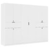 KAST MET KLASSIEKE DEUREN, wit