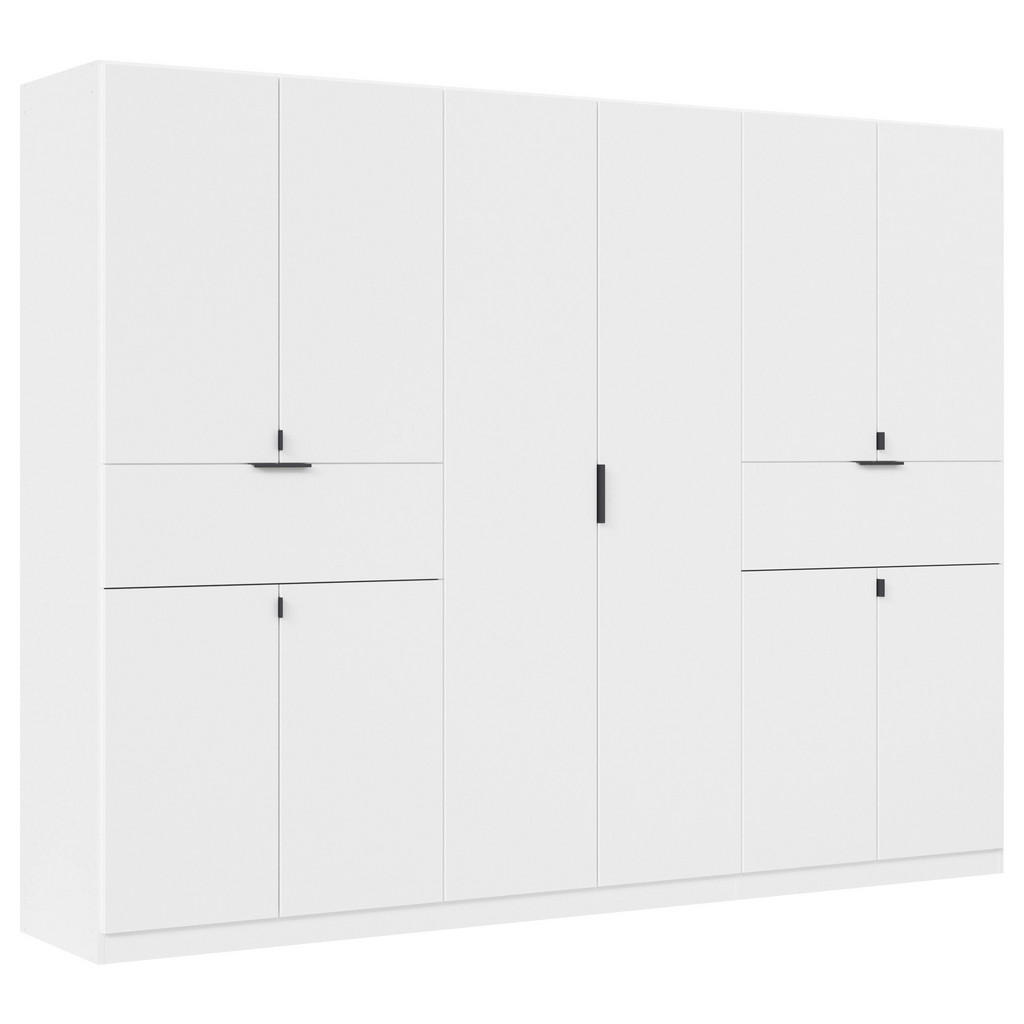KAST MET KLASSIEKE DEUREN, wit
