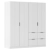 KAST MET KLASSIEKE DEUREN, wit