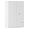 KAST MET KLASSIEKE DEUREN, wit