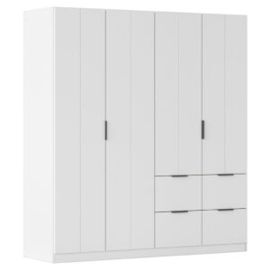 KAST MET KLASSIEKE DEUREN, wit