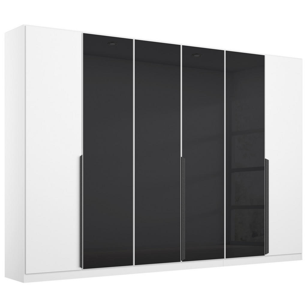 KAST MET KLASSIEKE DEUREN, antraciet, wit