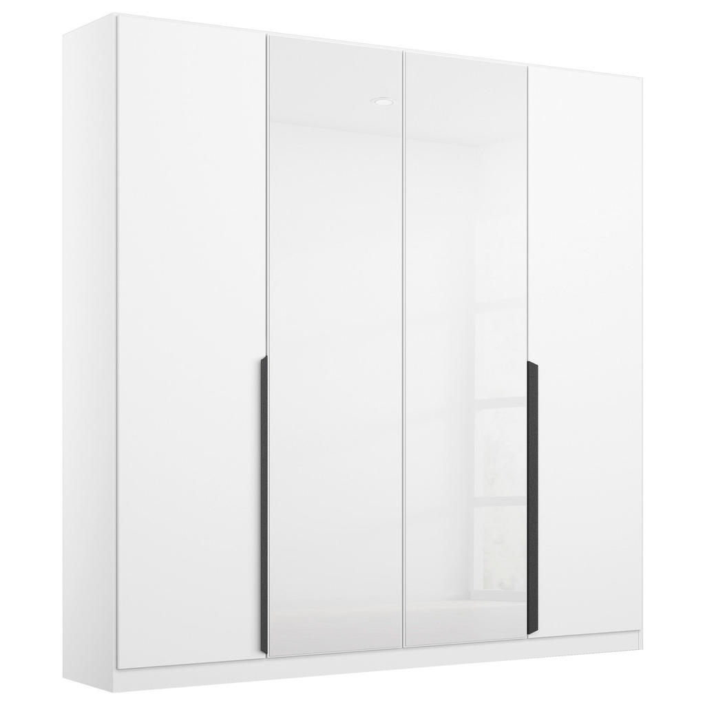 KAST MET KLASSIEKE DEUREN, wit, wit, hoogglans