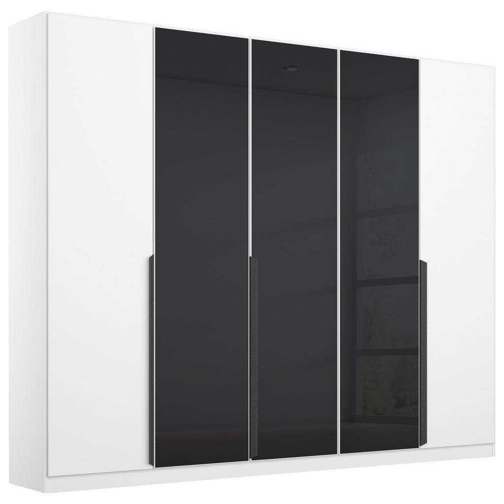 KAST MET KLASSIEKE DEUREN, antraciet, wit