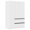KAST MET KLASSIEKE DEUREN, wit