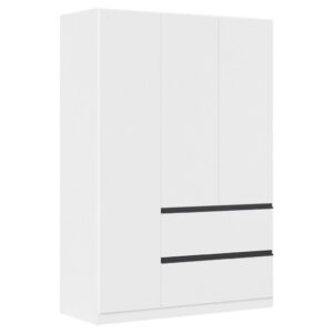 KAST MET KLASSIEKE DEUREN, wit