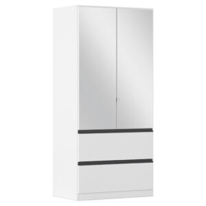 KAST MET KLASSIEKE DEUREN, wit