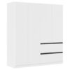 KAST MET KLASSIEKE DEUREN, wit