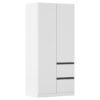 KAST MET KLASSIEKE DEUREN, wit