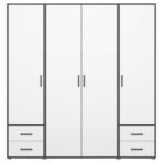KAST MET KLASSIEKE DEUREN, grijs, wit thumbnail 5