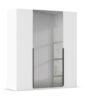 KAST MET KLASSIEKE DEUREN, grijs, wit