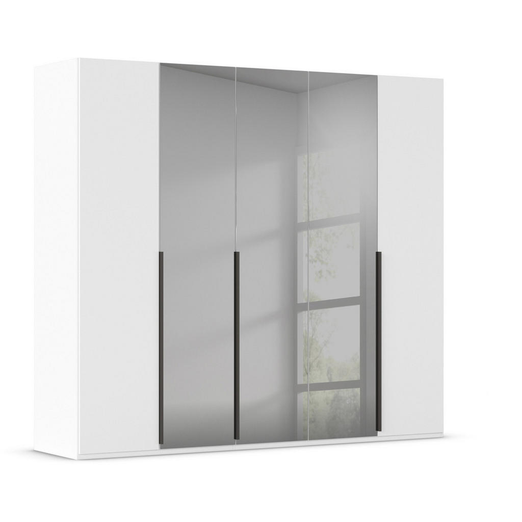 KAST MET KLASSIEKE DEUREN, grijs, wit