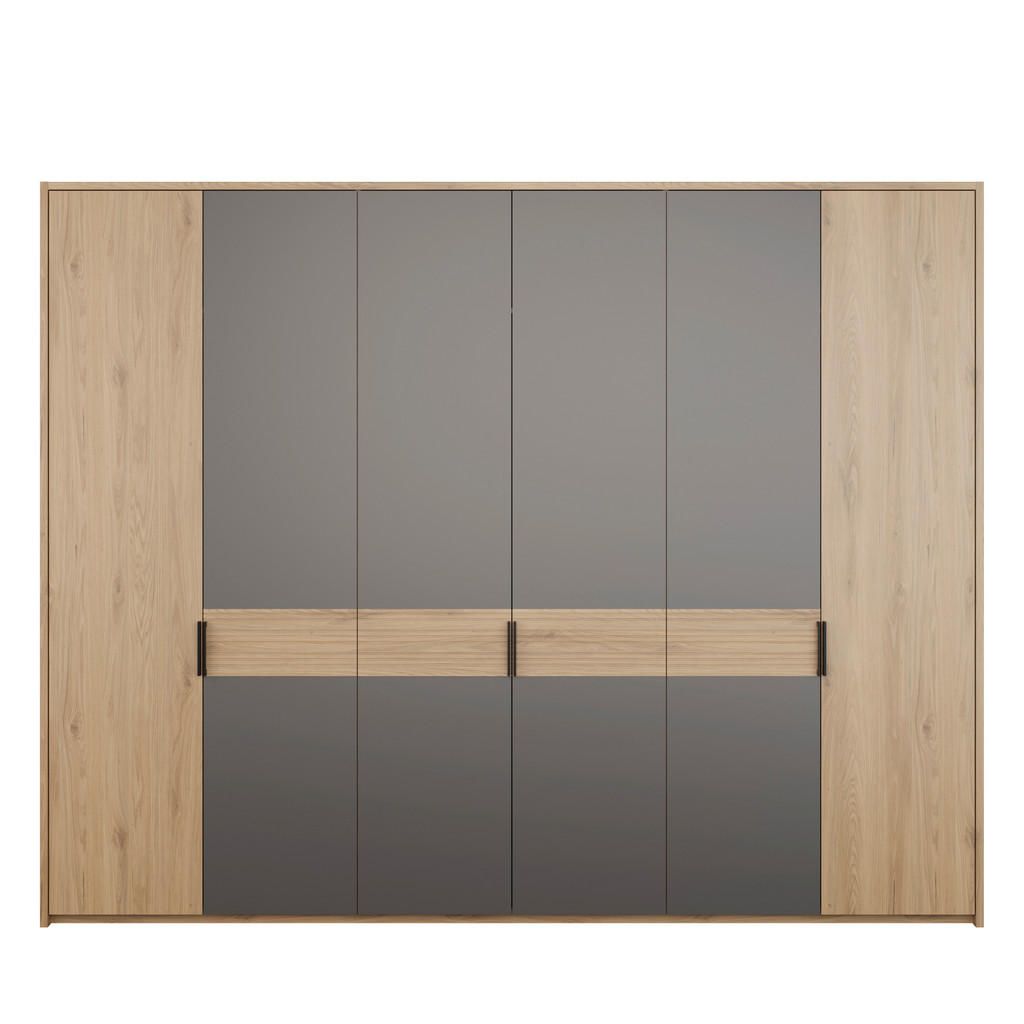 KAST MET KLASSIEKE DEUREN, grijs, natuurlijke kleur