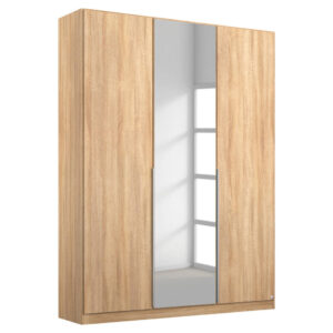 KAST MET KLASSIEKE DEUREN, zilverkleur, sonoma eiken
