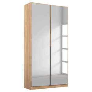 KAST MET KLASSIEKE DEUREN, zilverkleur, sonoma eiken