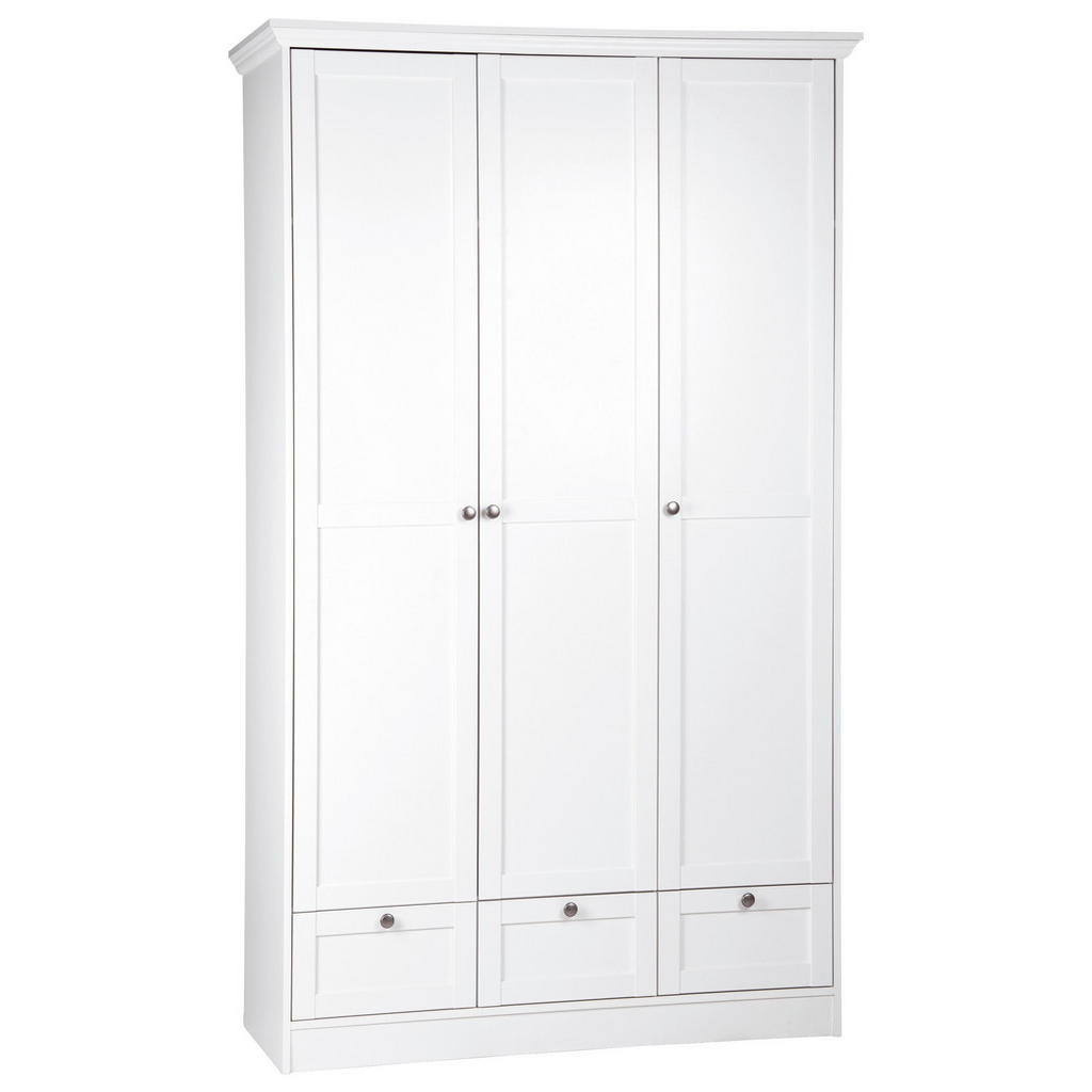 KAST MET KLASSIEKE DEUREN, wit