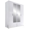 KAST MET KLASSIEKE DEUREN, wit