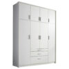 KAST MET KLASSIEKE DEUREN, wit