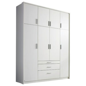 KAST MET KLASSIEKE DEUREN, wit