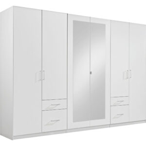 KAST MET KLASSIEKE DEUREN, wit