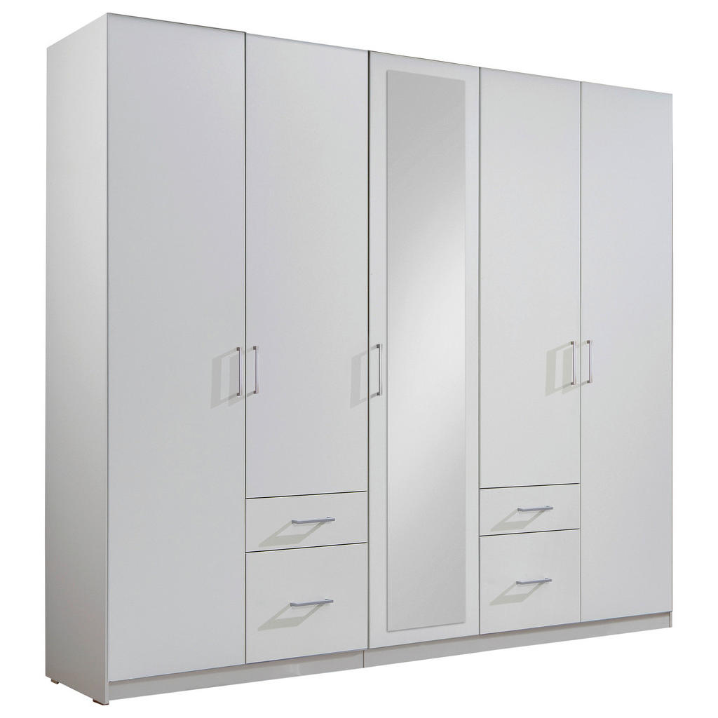 KAST MET KLASSIEKE DEUREN, wit