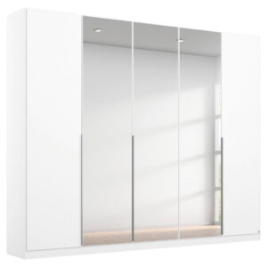 KAST MET KLASSIEKE DEUREN, zilverkleur, wit