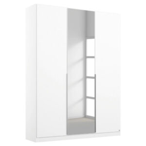 KAST MET KLASSIEKE DEUREN, zilverkleur, wit