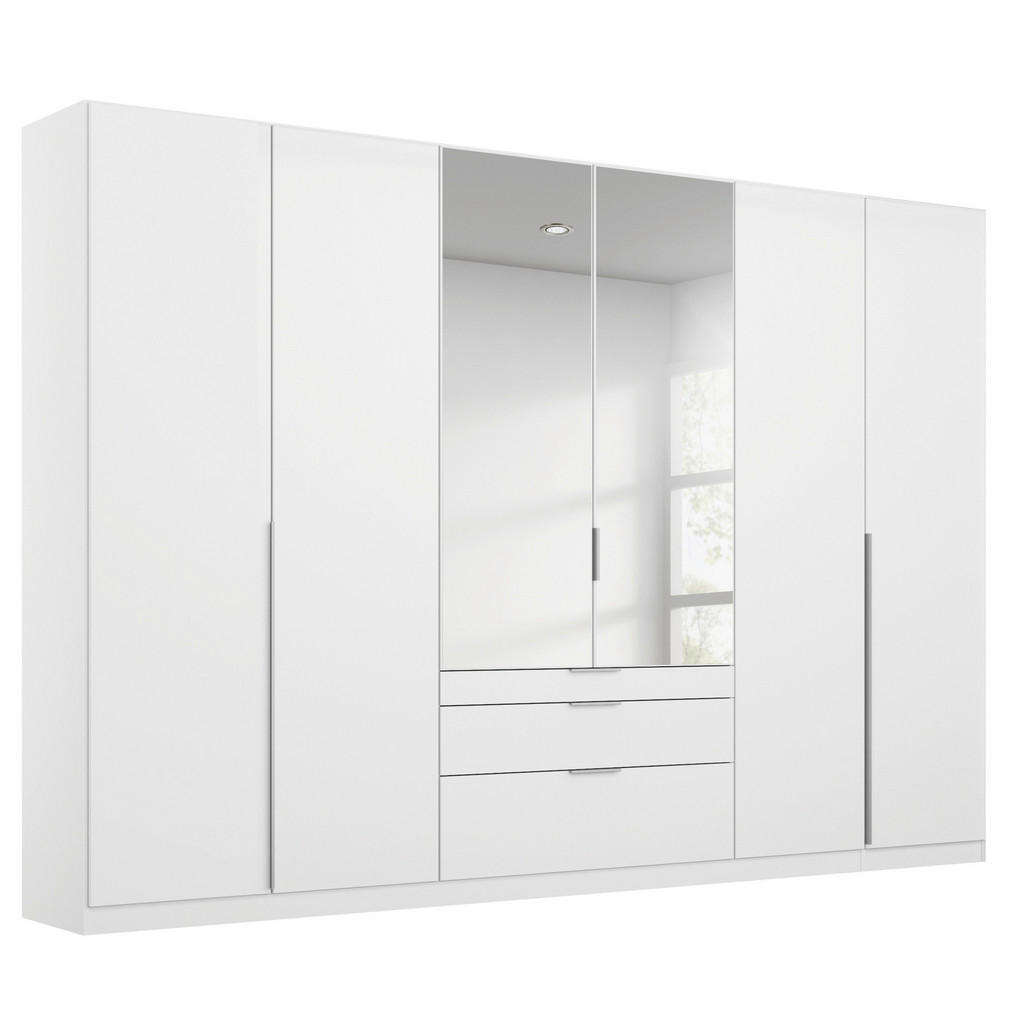 KAST MET KLASSIEKE DEUREN, zilverkleur, wit