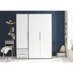 KAST MET KLASSIEKE DEUREN, grafietkleur, wit thumbnail 2