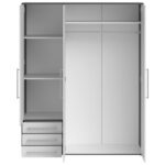 KAST MET KLASSIEKE DEUREN, grafietkleur, wit thumbnail 7