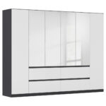 KAST MET KLASSIEKE DEUREN, grijs, zilver, wit thumbnail 1