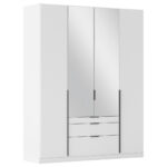 KAST MET KLASSIEKE DEUREN, zilver, wit, donkergrijs thumbnail 1