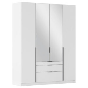 KAST MET KLASSIEKE DEUREN, zilver, wit, donkergrijs