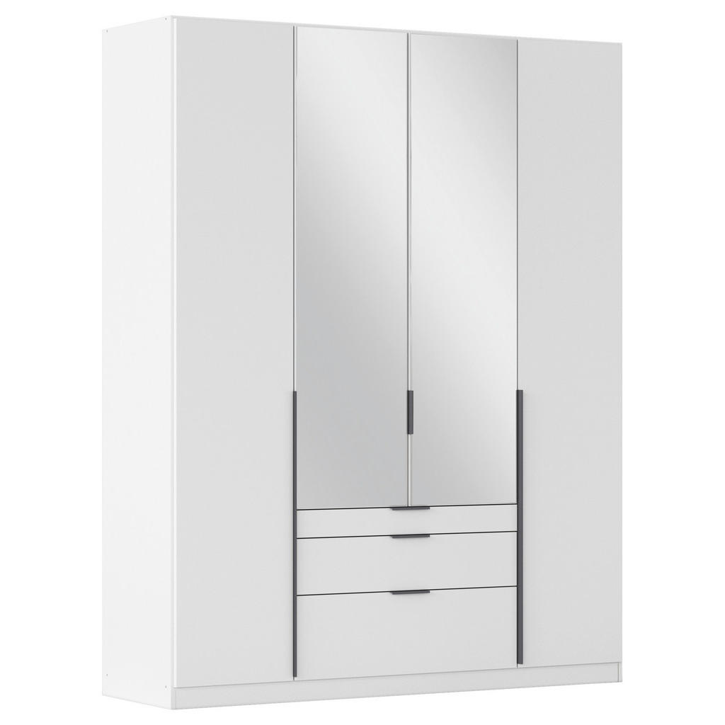 KAST MET KLASSIEKE DEUREN, zilver, wit, donkergrijs