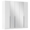 KAST MET KLASSIEKE DEUREN, zilver, wit, donkergrijs