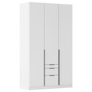 KAST MET KLASSIEKE DEUREN, wit, donkergrijs