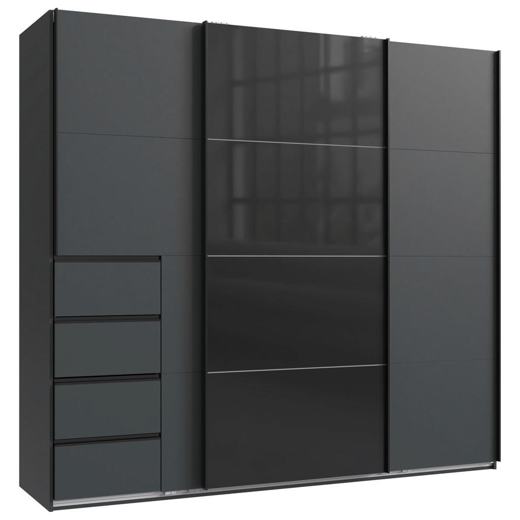 KAST MET SCHUIFDEUREN, grafietkleur