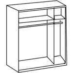 KAST MET SCHUIFDEUREN, grafietkleuren, eikenkleuren thumbnail 4