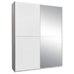 KAST MET SCHUIFDEUREN, transparant, wit thumbnail 1