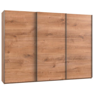 KAST MET SCHUIFDEUREN, eikenkleur